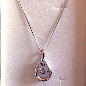 Teardrop Infinity Necklace